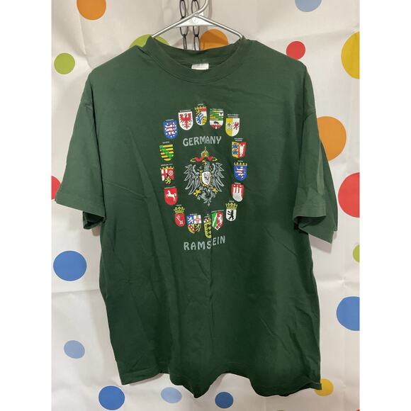 Vintage Stedman XXL Tee Germany Ramstein Green - Picture 7 of 11